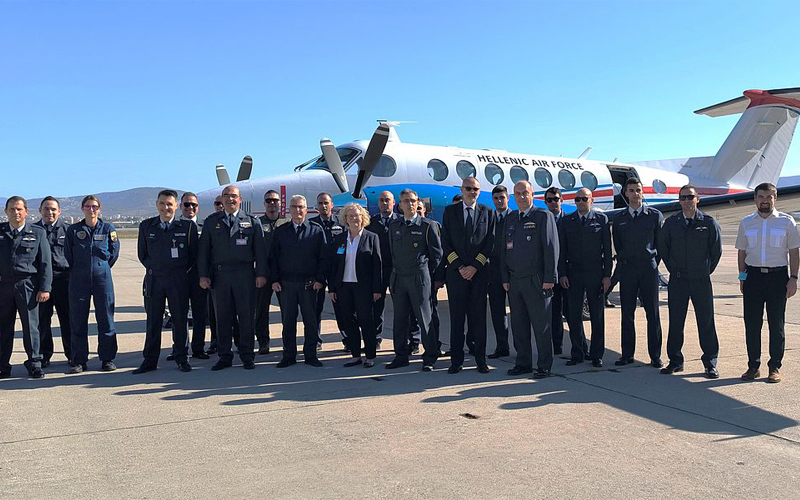 Auslieferung eines neuen Flugvermessungsflugzeugs für die Griechische Air Force (HAF) 