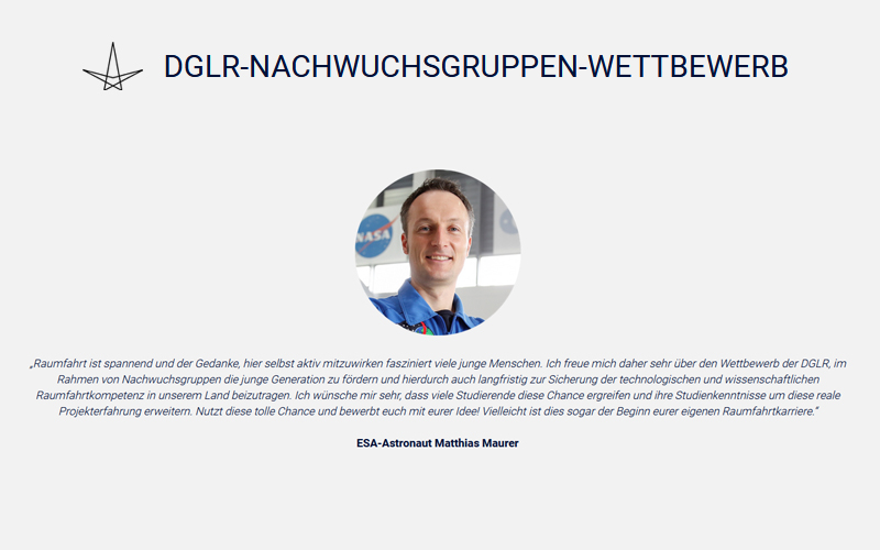 DGLR sucht neue Nachwuchsgruppe: 3.000 Euro Startgeld für euer neues Luft- und Raumfahrt-Projekt!
