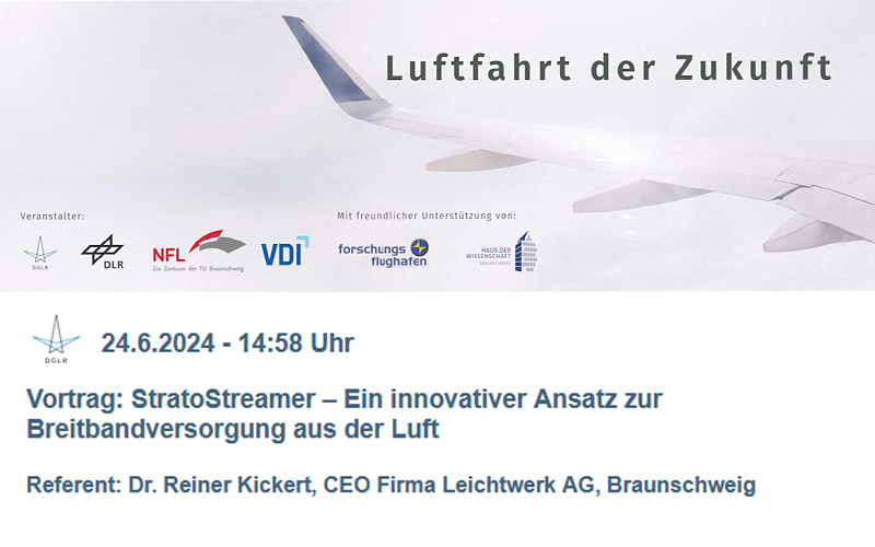 Vortrag: StratoStreamer – Ein innovativer Ansatz zur Breitbandversorgung aus der Luft