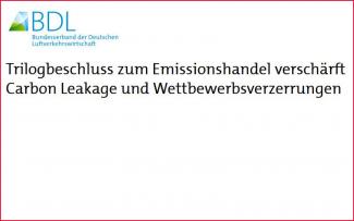 Trilogbeschluss zum Emissionshandel verschärft Carbon Leakage und Wettbewerbsverzerrungen