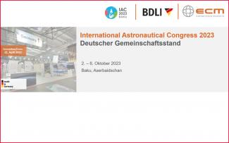 IAC Baku 2023 - Deutscher Gemeinschaftsstand
