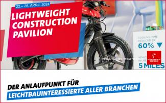 "Lightweight Construction Pavilion" im Rahmen der Hannover Messe 2024