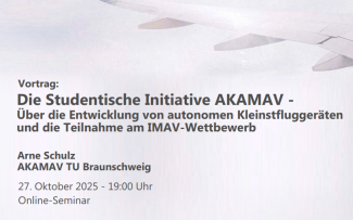 Auf dem Bild sind der Veranstaltungsname sowie Referenten und das Datum der Veranstaltung zu sehen.